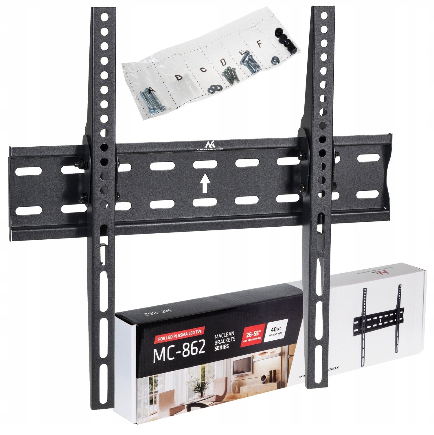TV MOUNT 26" - 55" INCH TV HANGER 40kg FLAT TILTING STRONG