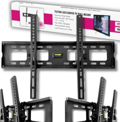 TV MOUNT SH64T BLACK STRONG STABLE HANGER FOR TV 32-80 INCHES