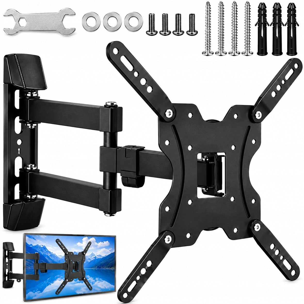 TV MOUNT SWIVEL HANGER FOR TV MONITOR STRONG UNIVERSAL HOOK