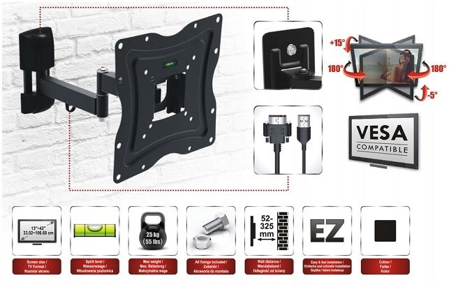 TV Mount 13 - 42 Rotating Adjustable EAN (GTIN) 5901968013727