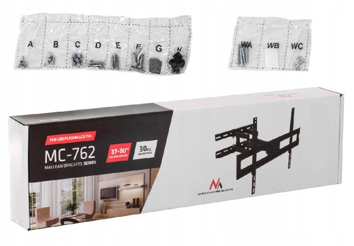 TV Mount 37-80 Cali Rotary Adjustable VESA 600x400 Maclean MC-762 Packaging status original