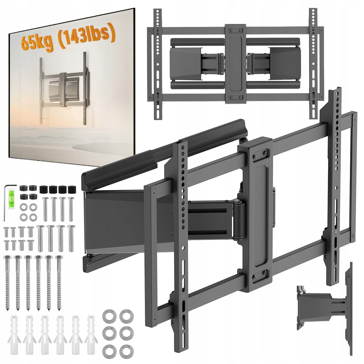 TV Mount Adjustable Rotary Strong 65kg 37"-90" INCH TV Hanger