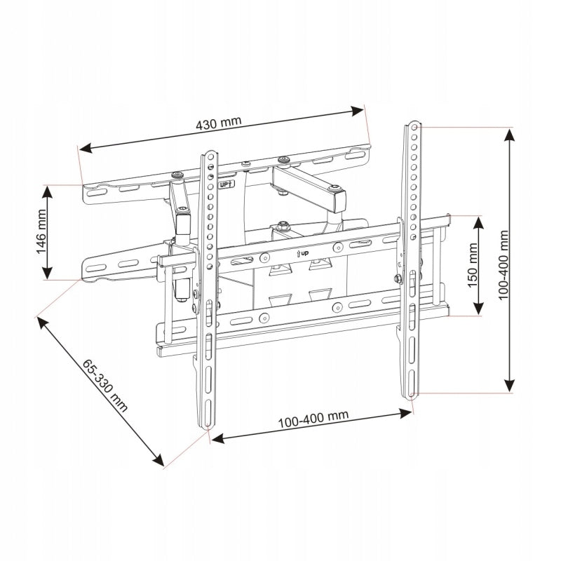 TV Mount Art AR-45 TV HANGER UP TO 45 KG 23-70" Packaging status original