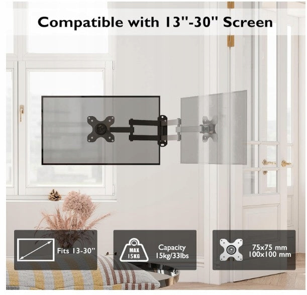 TV Mount Rotary Monitor Bontec 237 13"-30" 75x75mm/100x100mm Manufacturer code 237