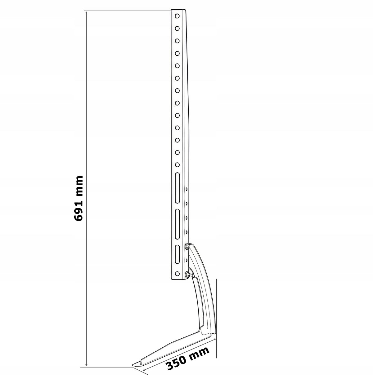 TV STAND LEG HOLDER MOBILE STANDING LEGS ADJUSTABLE Brand Gockowiak