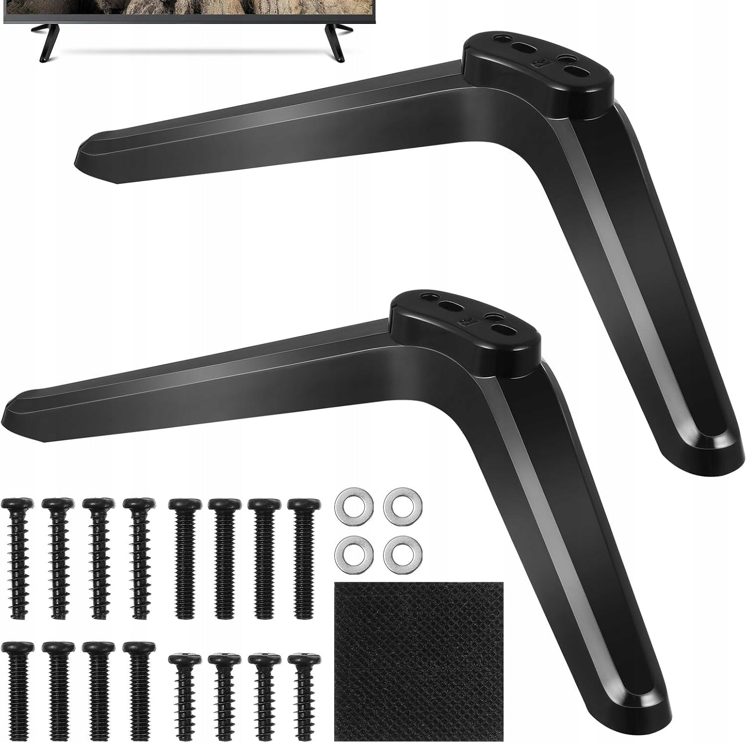 TV Stand Base for TV Leg Foot Holder Hanger UNIVERSAL