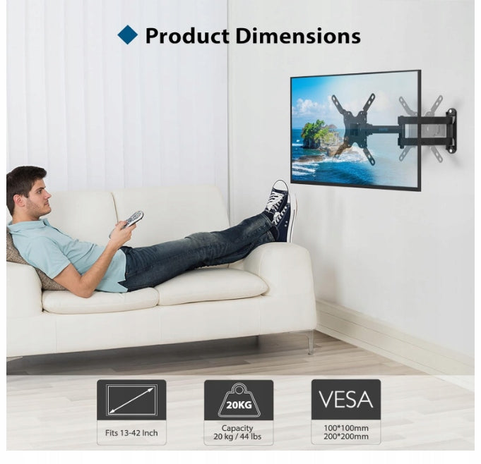 TV WALL MOUNT 13-42" UP TO 20 KG BONTEC CT127 Manufacturer code B0B3H8D49N