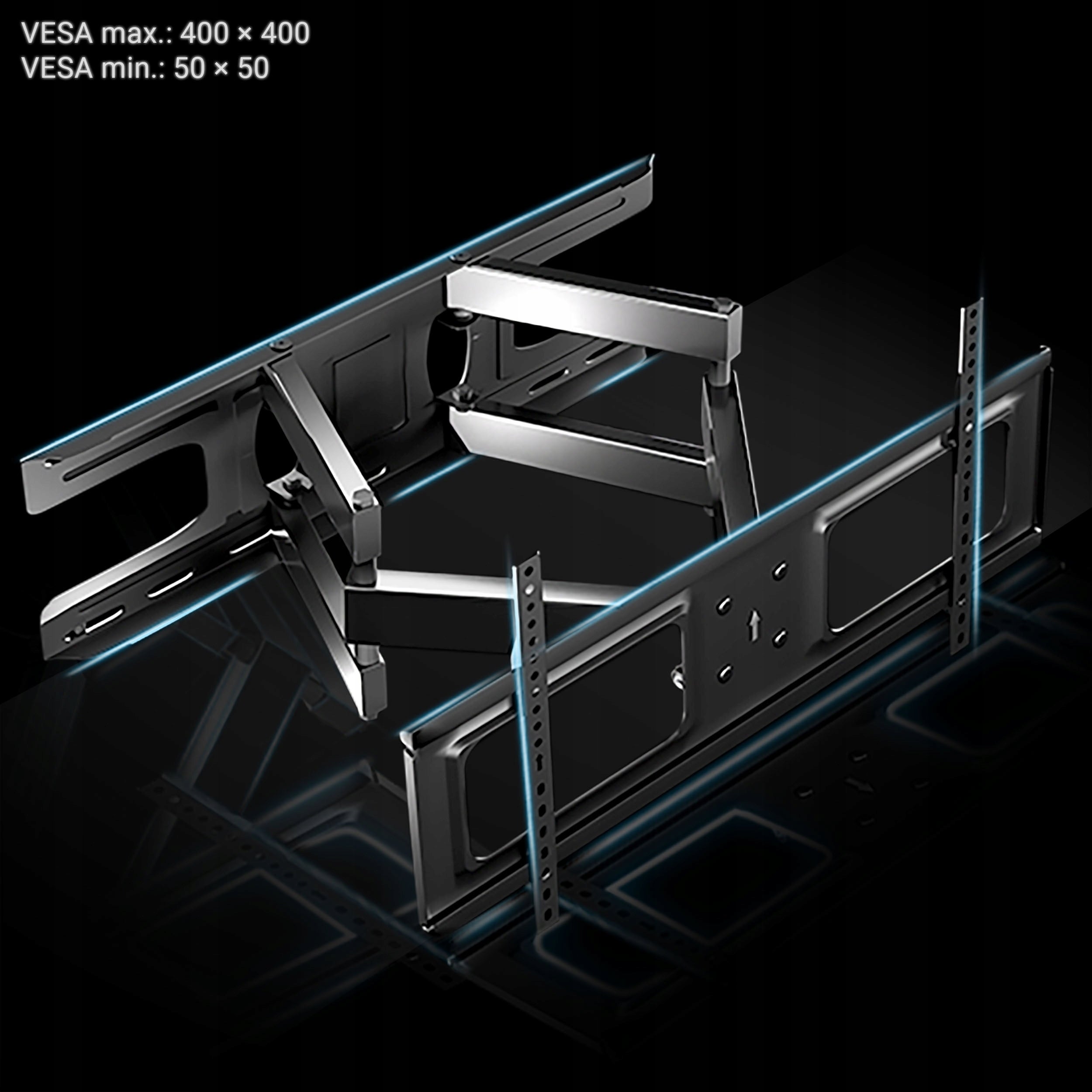 TV WALL MOUNT TV 23-60 Inch Rotary Hanger MEGA STRONG 45kg Packaging status original