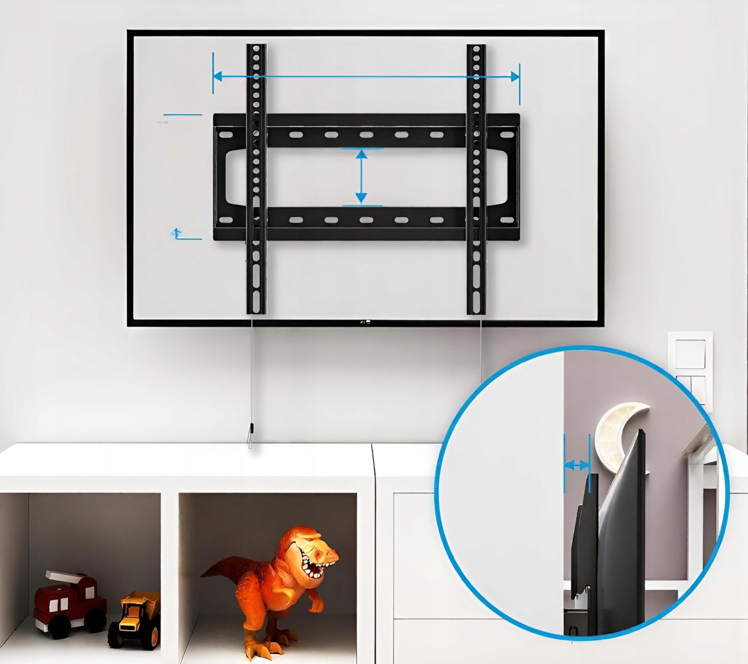 TV Wall Mount 26 to 60 Inch VESA 100 to 400 to 45kg TV HANGER Packaging status original