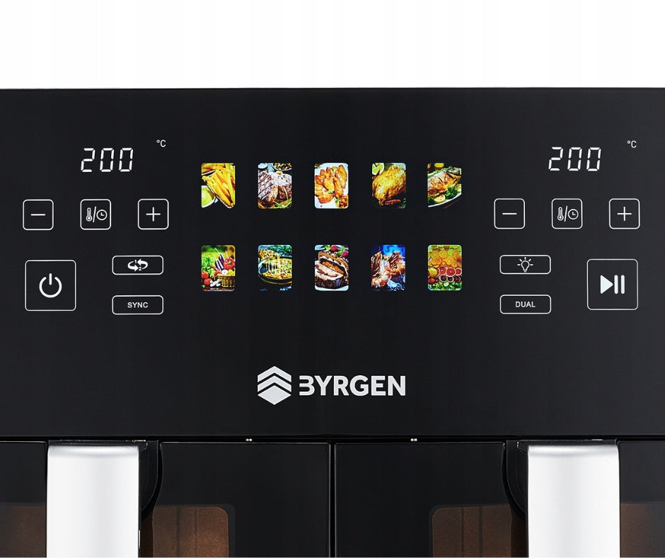 TWO-CHAMBER NON-FAT AIR FRYER BYRGEN AIR FRYER 9L 2400W DRYING Brand Byrgen