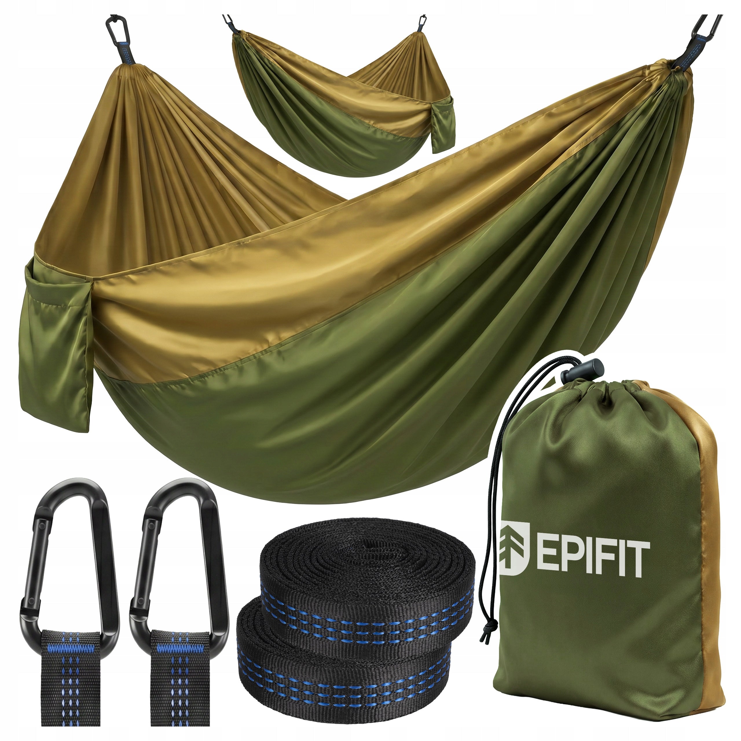 TWO-PERSON HIKING HAMMOCK LARGE 300x200 CM 200 KG GARDEN TRAVEL CAMPING