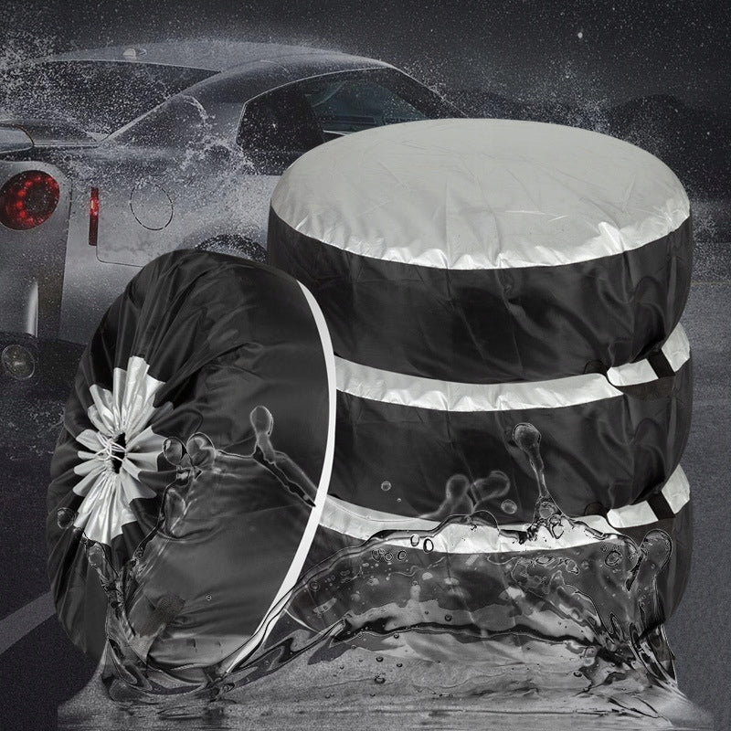 TYRE SPARE WHEEL COVER 13-17 INCH 4 PCS RIM CASE Manufacturer no brand