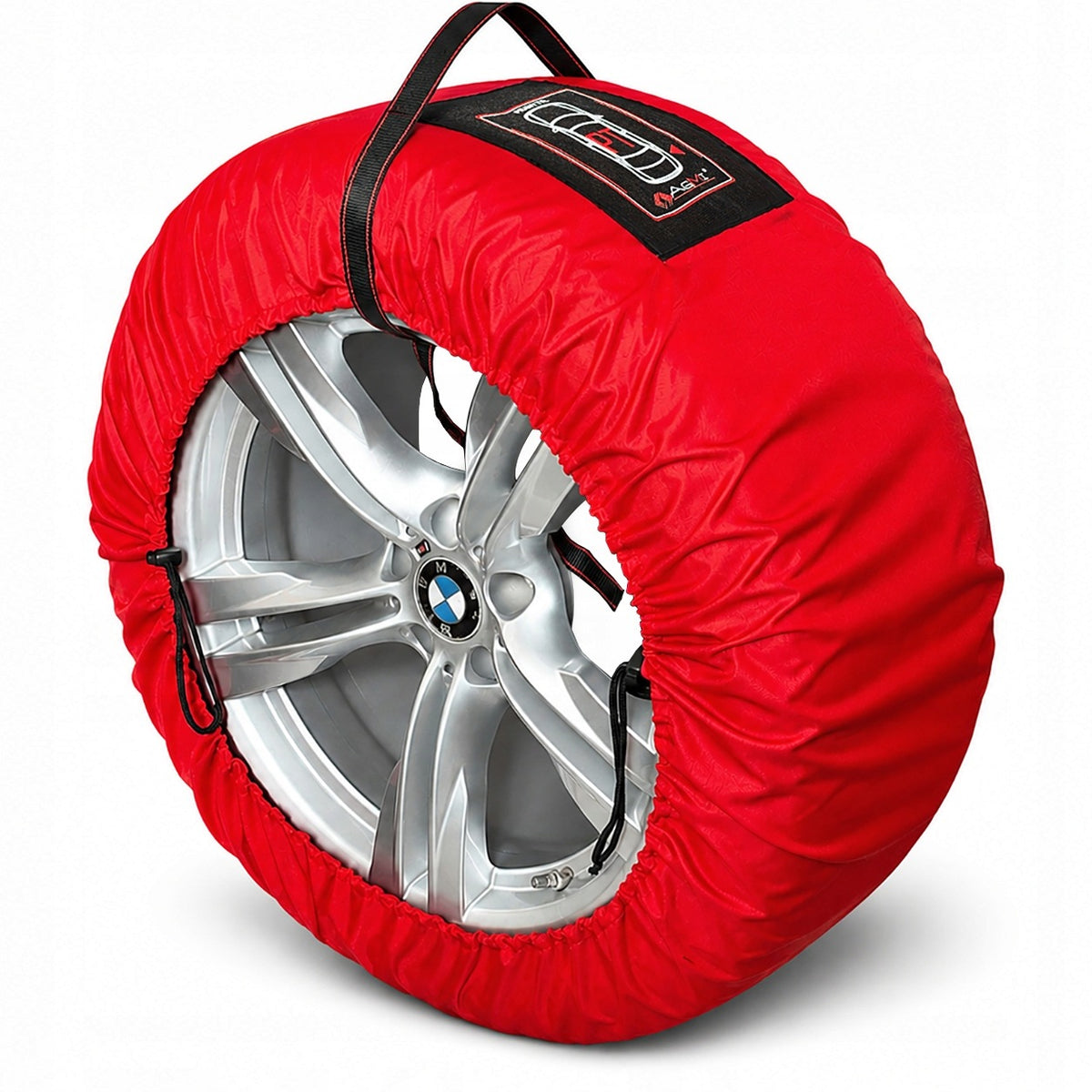 TYRE WHEEL COVERS RIMS 13-16 INCHES SET 4PCS CASE STRONG HANDLE STRAP Packaging status original