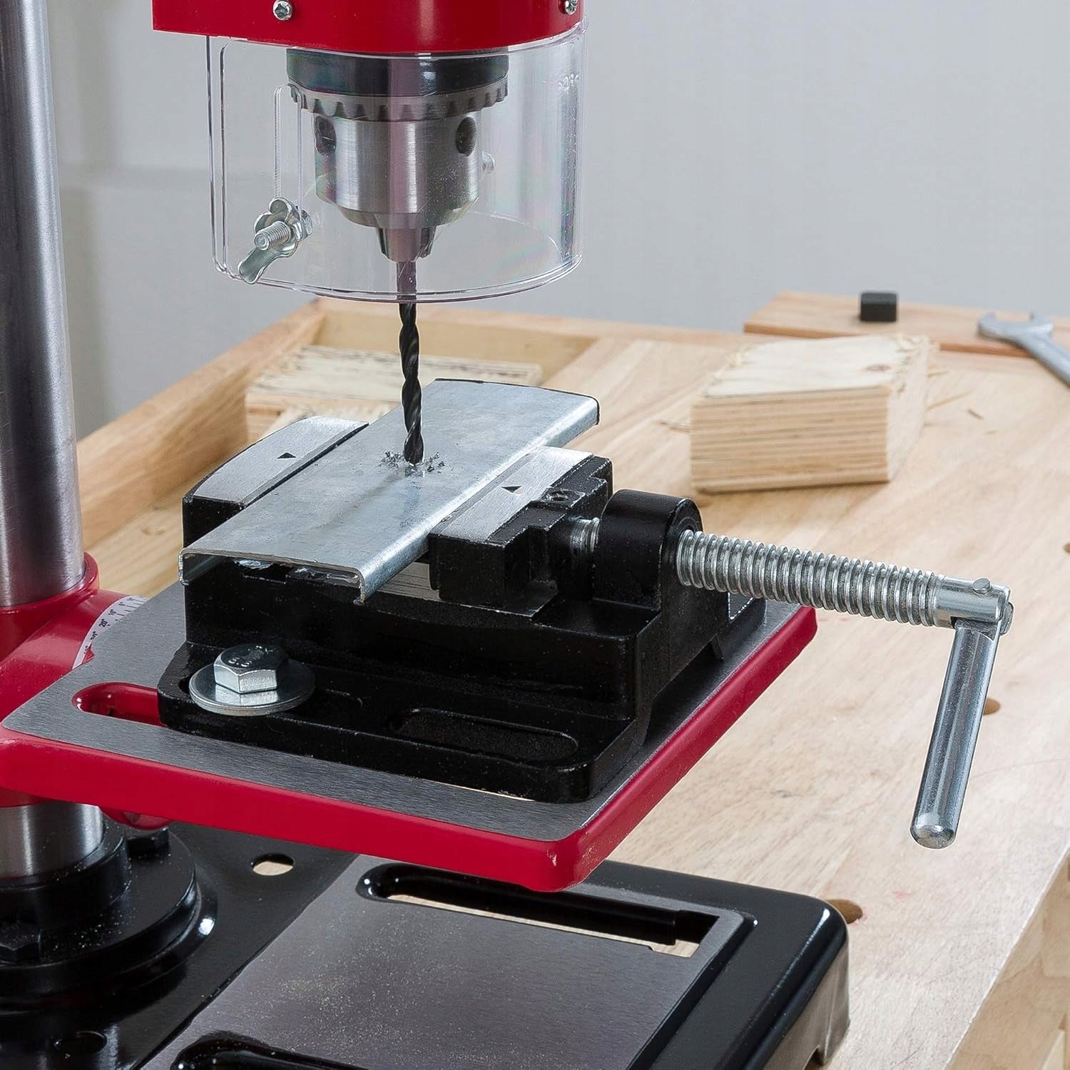 Table Drilling Machine 500 W | Column Drilling Machine with Laser and Vice (R19) Drill weight 15.5 kg