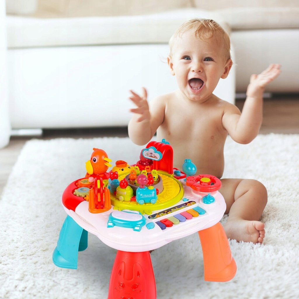 Table Interactive Educational Piano Drum Bird Clothes Education Color multicolor