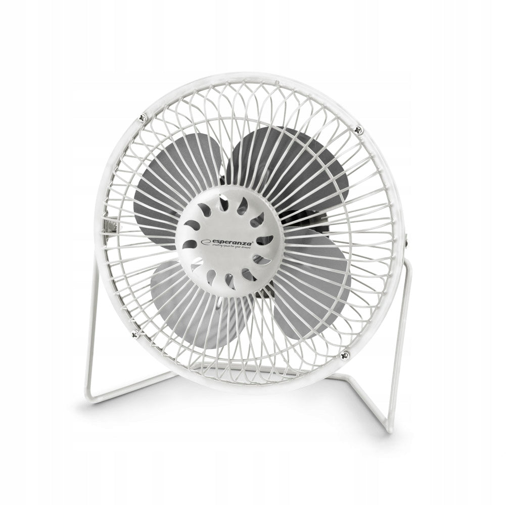 Table fan Esperanza Yugo white