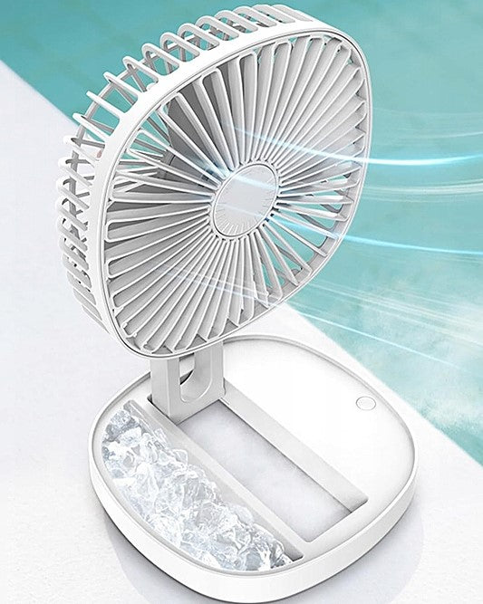 Table fan FOR ICE OR WATER white - AIR CONDITIONER Packaging status original