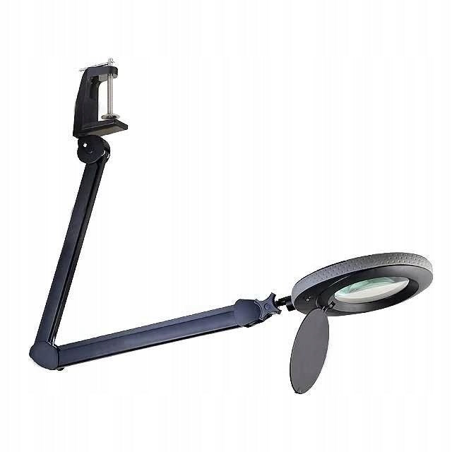 Table lamp 8W LED with magnifying glass x2.25 black, tabletop mount Packaging status original
