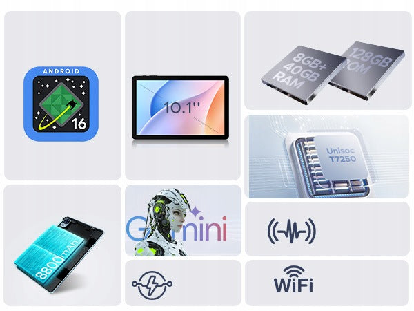 Tablet 10,1''2w1 Aorlym P10PRO 48+128GB Android16 Zestaw z Klawiaturą i PAN Manufacturer code 6979284600159