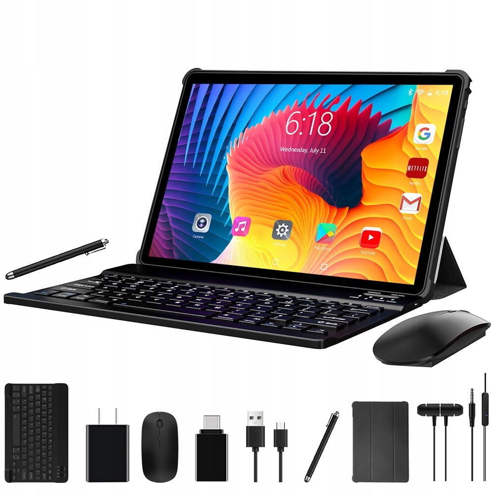 Tablet 10.1" Octa-Core 36GB RAM+128GB ROM Android 15 1280*800+keyboards