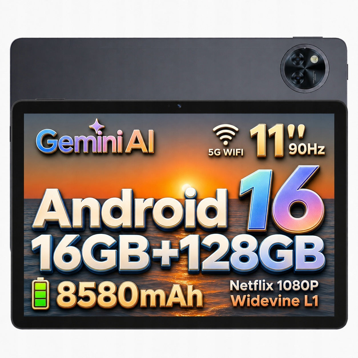 Tablet 11 cali DOOGEE U11 16/128GB 2TB 8580mAh 90HZ/WIFI/OTG/Android 16/GPS