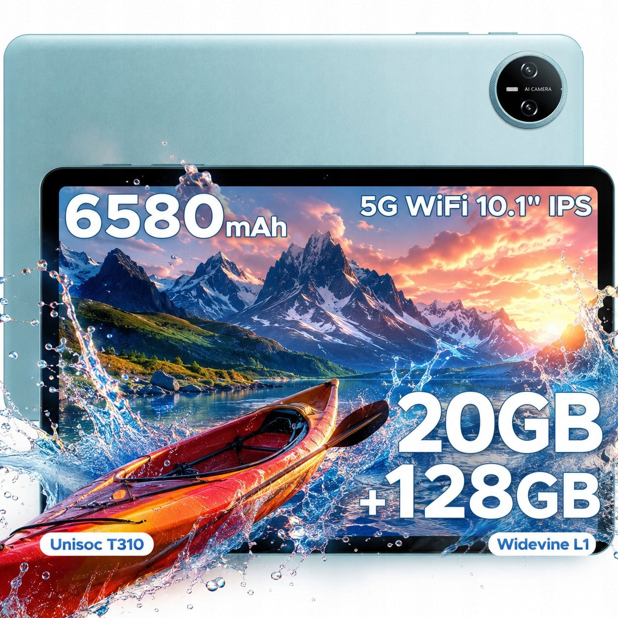 Tablet Android DOOGEE TABA9PRO 10.1'' 20+128GB 6580mAh WIFI/GPS/FACE/3.5mm