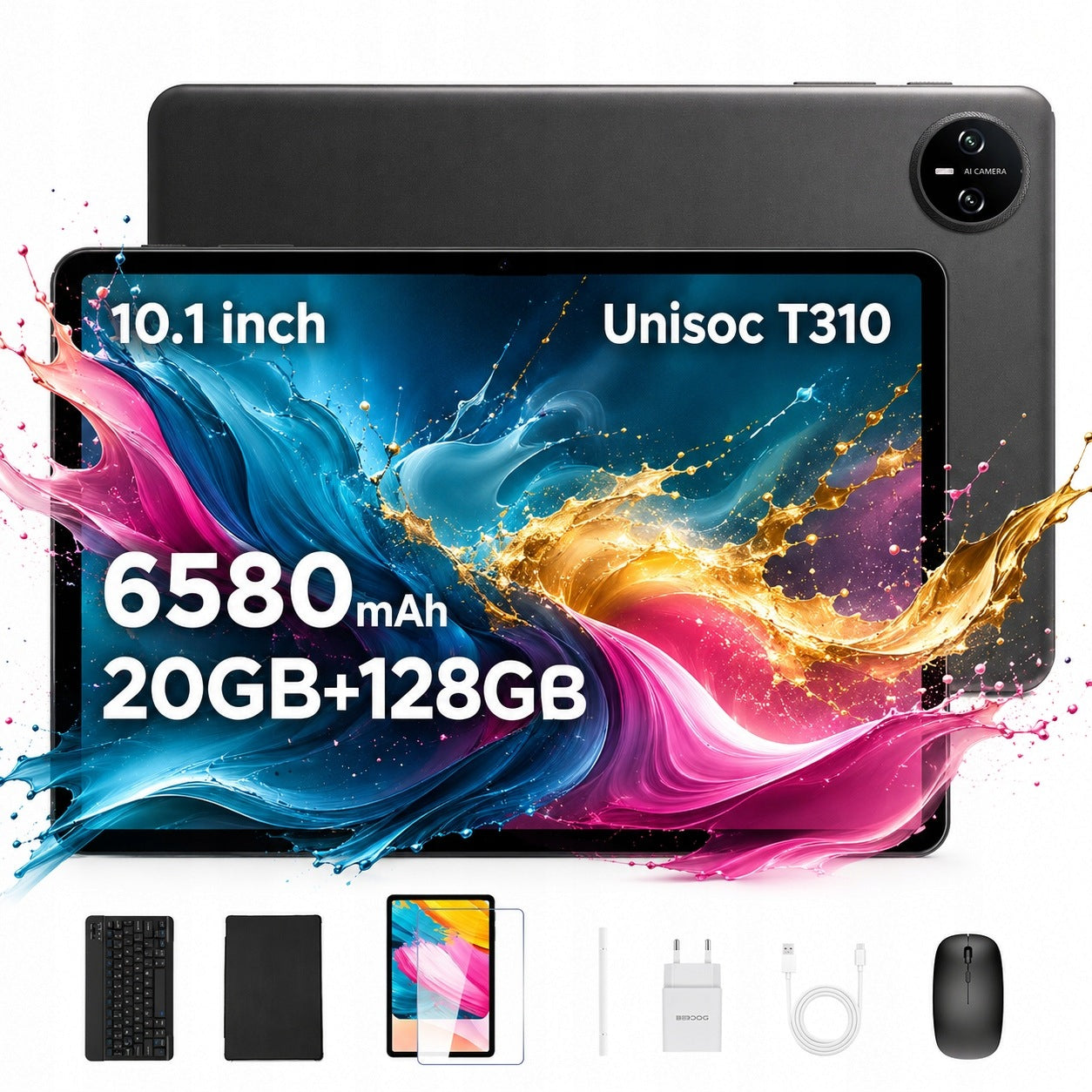 Tablet Android DOOGEE TABA9PRO-V 10.1" 20+128GB 6580mAh WIFI/3.5mm/ZESTAW