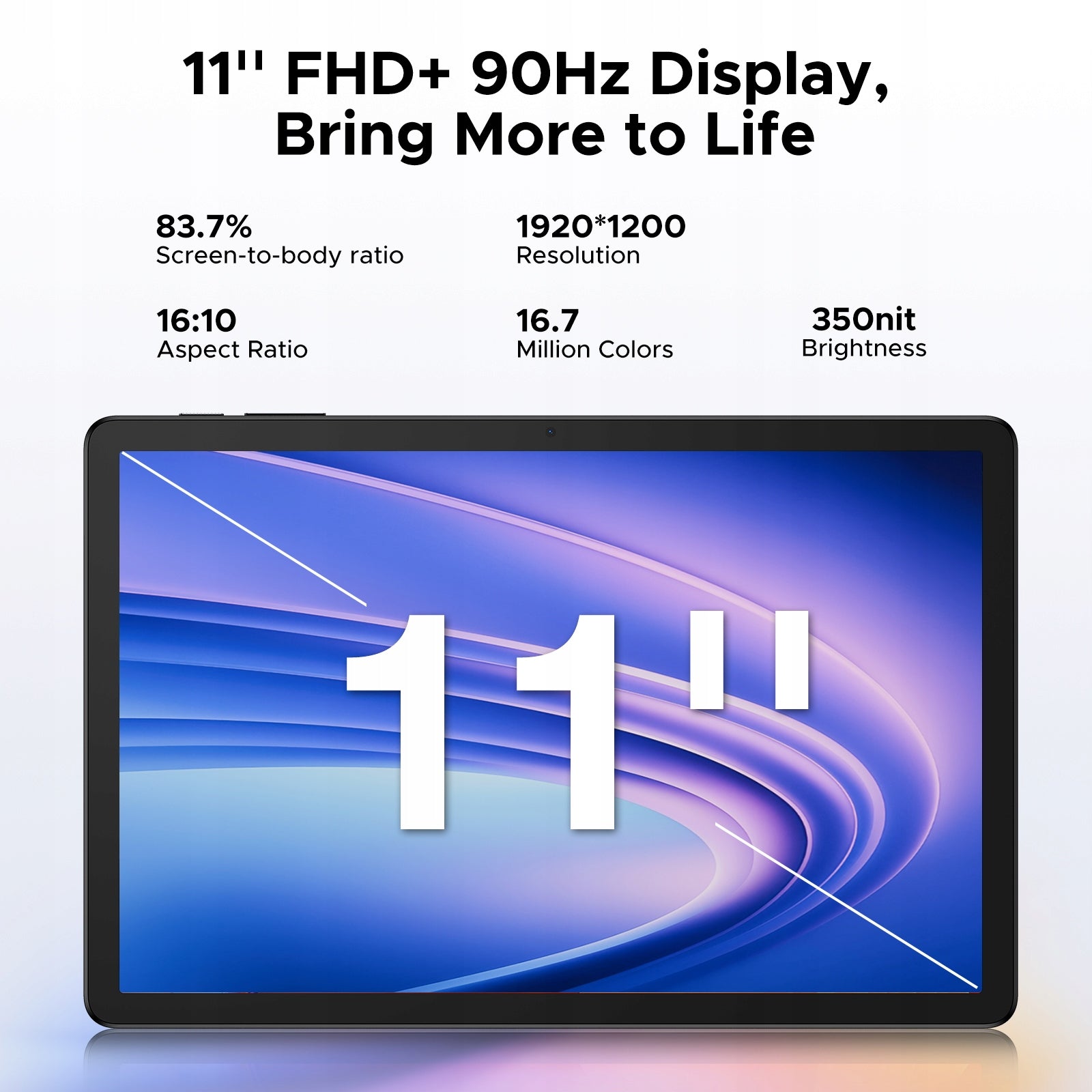 Tablet Android DOOGEE TabG6+ 11” 32+256GB 8000mAh Dual SIM/GPS/18W/4G LTE Manufacturer code TABG6+-BLACK