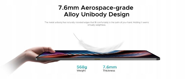 Tablet DOOGEE T40Pro Android14 2.4K 12" 10800mAh 20GB+512GB 4G LTE/OTG/16MP Color gray
