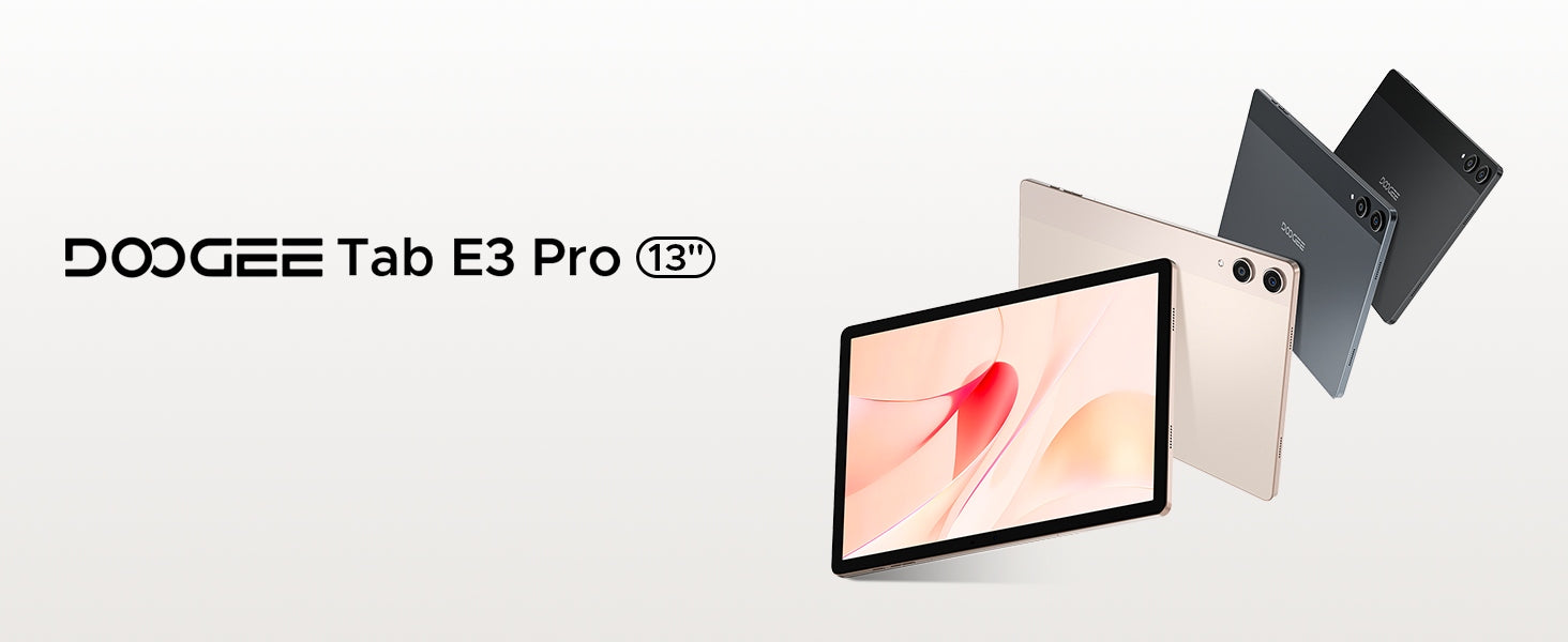 Tablet DOOGEE Tab E3 Pro 13"32GB+256GB 11000mAh IPS FHD 4G 2TB Manufacturer code TABE3PRO-GRAY