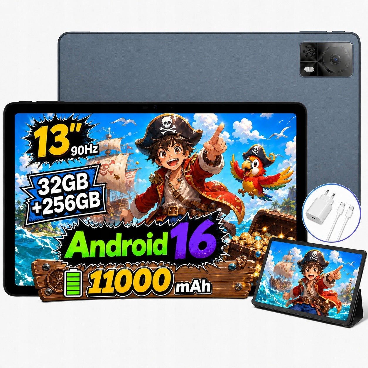 Tablet DOOGEE U13 FHD+13“Android16 32+256GB 11000mAh FACE/WIFI/13MP/GPS