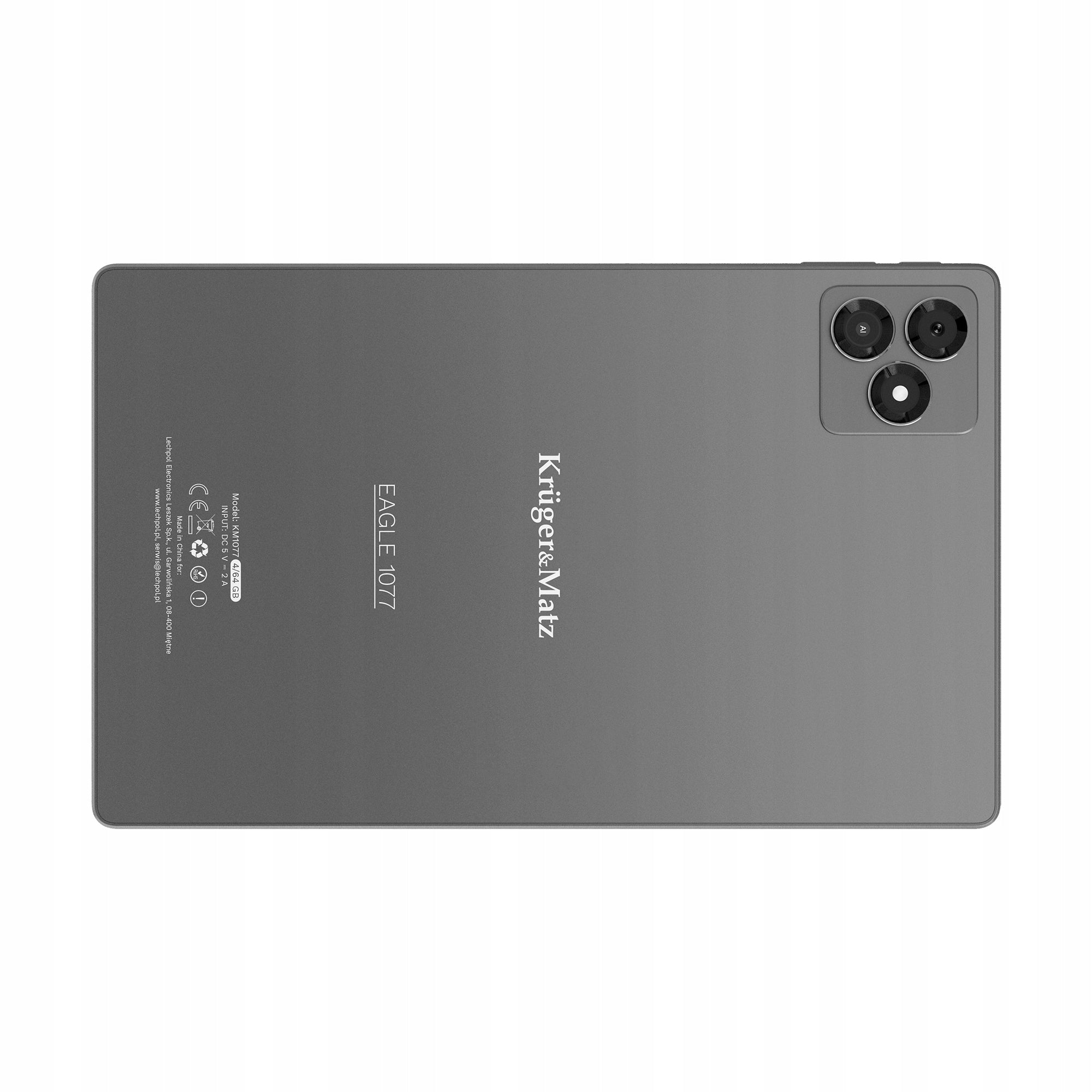 Tablet Kruger&Matz 10,1” EAGLE 1077 4/64 GB GPS USB-C LTE Android 15 IPS Manufacturer code KM1077