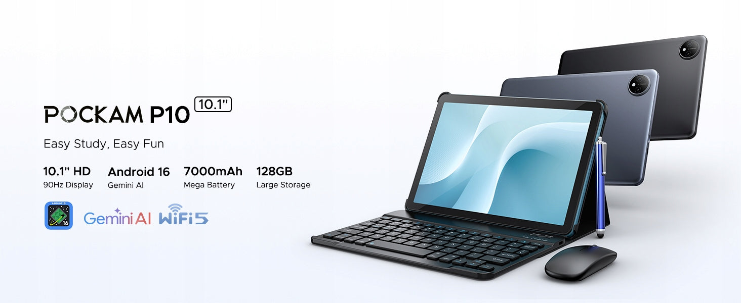 Tablet Pockam P10 10 inches Android16 8/128GB 7000mAh 90Hz WiFi WITH KEYBOARD Manufacturer code 6979284600364
