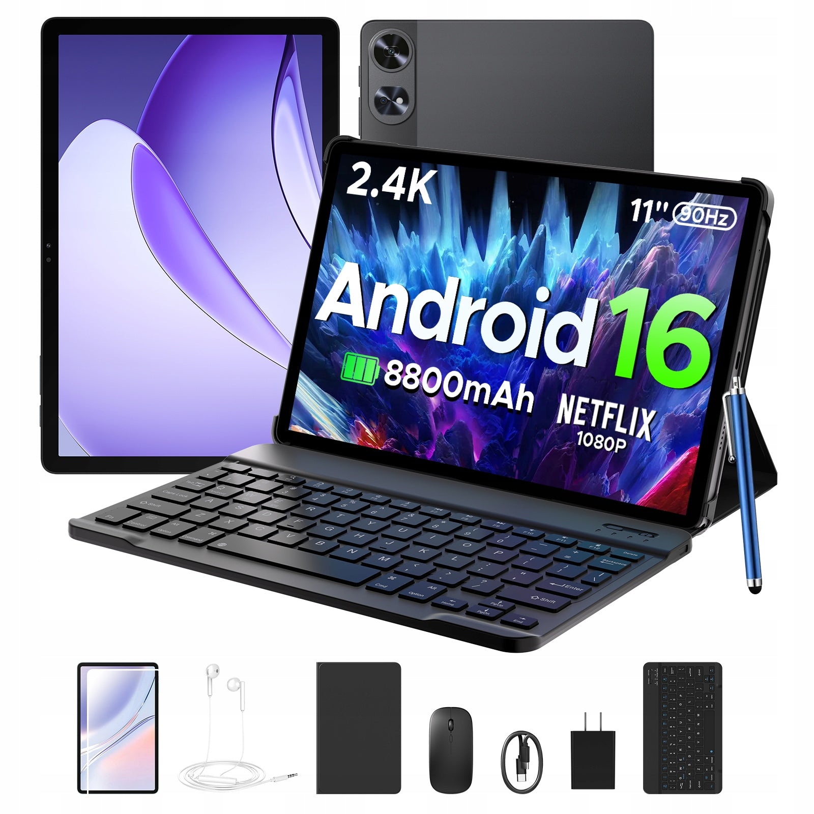 Tablet Pockam P11PRO 11'' Android16 8/128GB 8800mAh 90Hz WiFi GPS SET