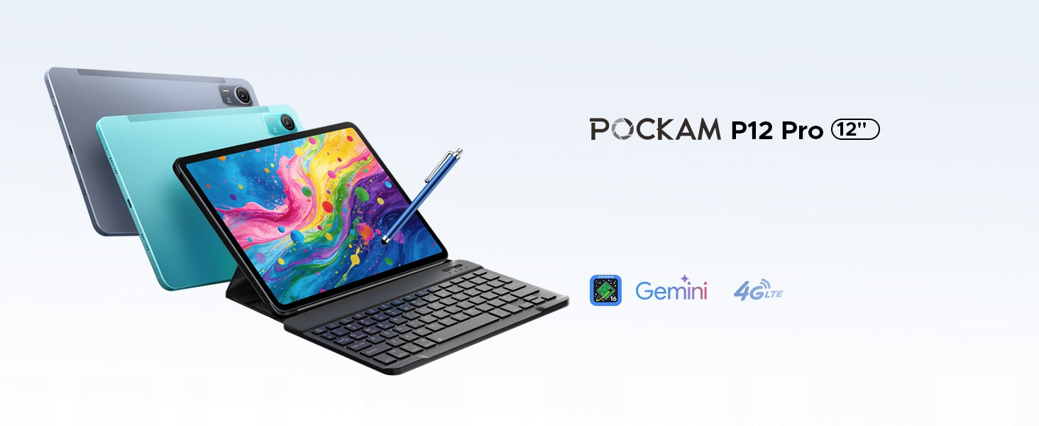 Tablet Pockam P12PRO 12" Android16 12/256GB 12000mAh 120Hz WiFi GPS 4G LTE Manufacturer code 6979284600562