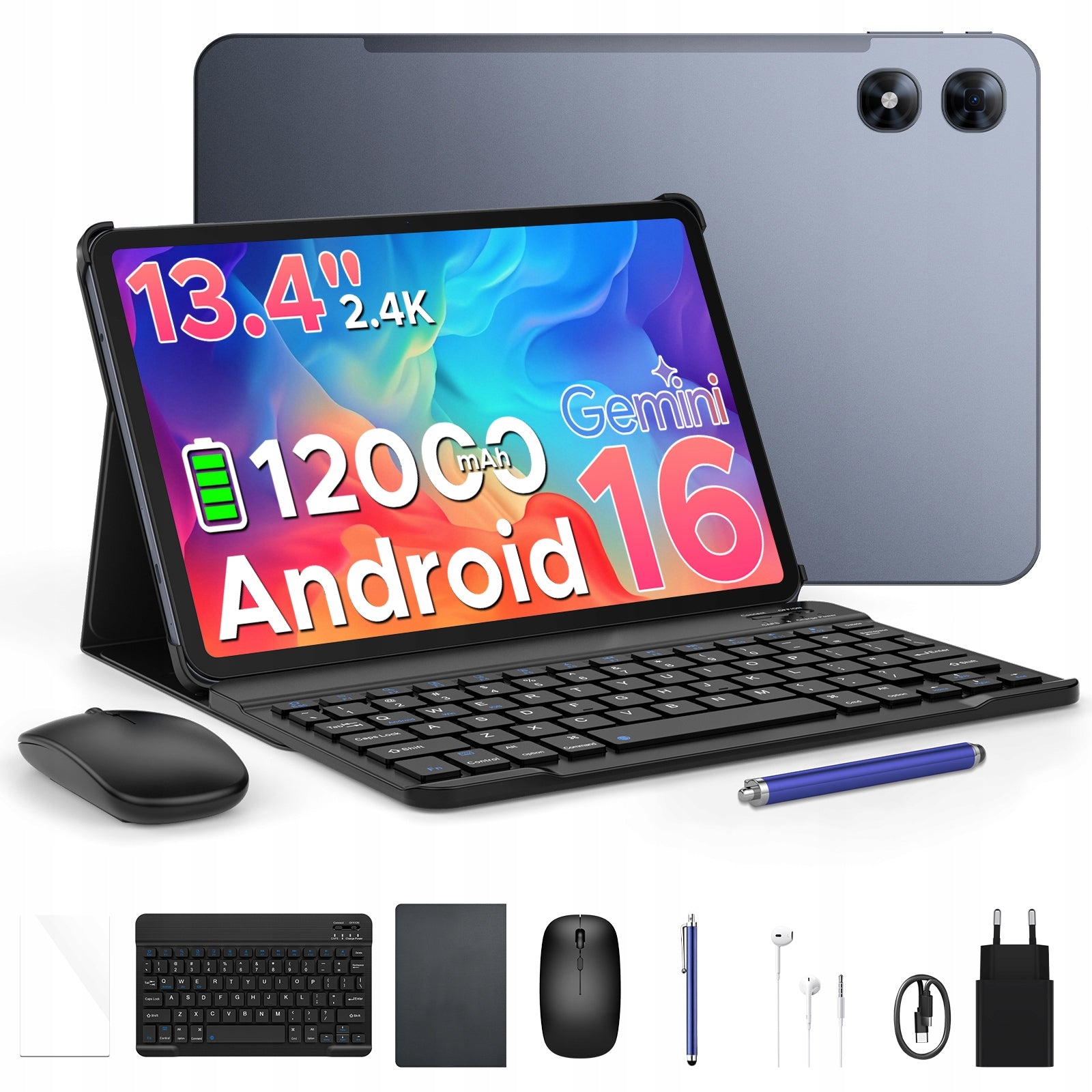 Tablet Pockam P13PRO 13,4" Android16 12/256GB 12000mAh 120Hz WiFi GPS 4GLTE
