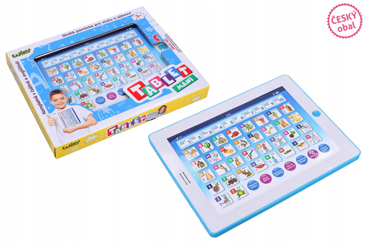 Tablet Wiky maxi modrý 24x18 cm - Český obal