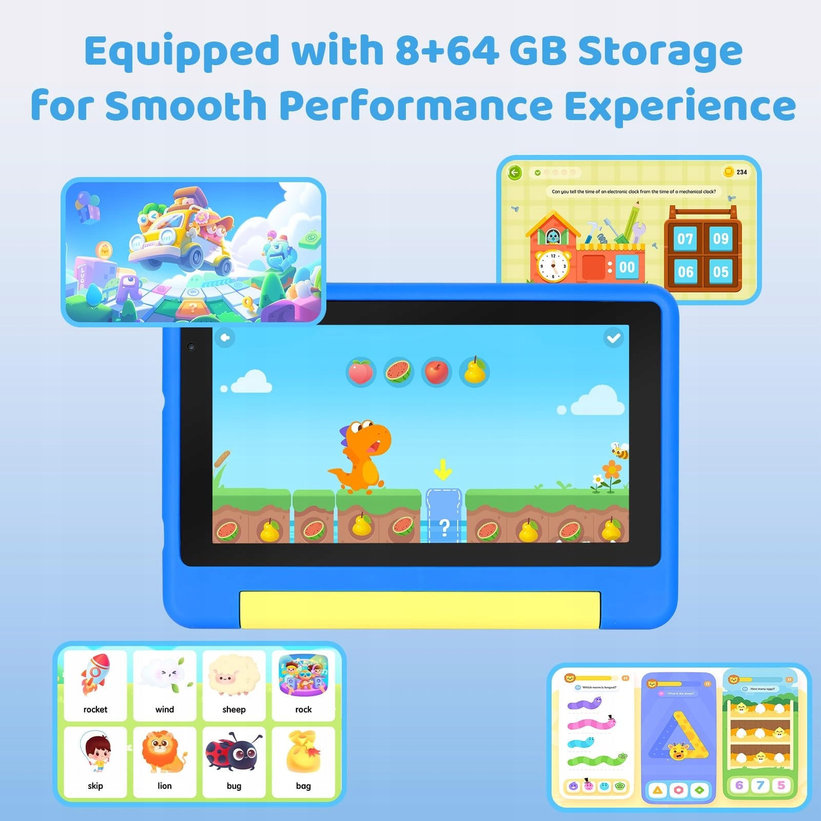 Tablet dla Dzieci 7 Cali, Android 13, 8GB + 64GB ROM, Kontrola Rodzicielska Operating system version Android 13