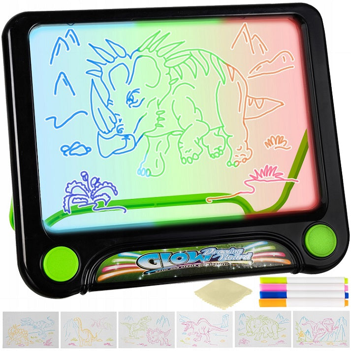 Tablet for children BNTrade 21 cm x 24 cm magic fluorescent board Manufacturer code TABLICA DO MALOWANIA LED