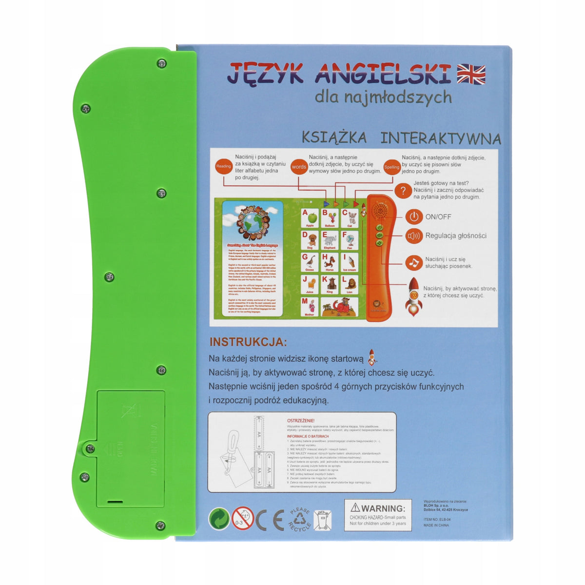 Tablet for children to learn ENGLISH book interactive toy Manufacturer code JADN_CL