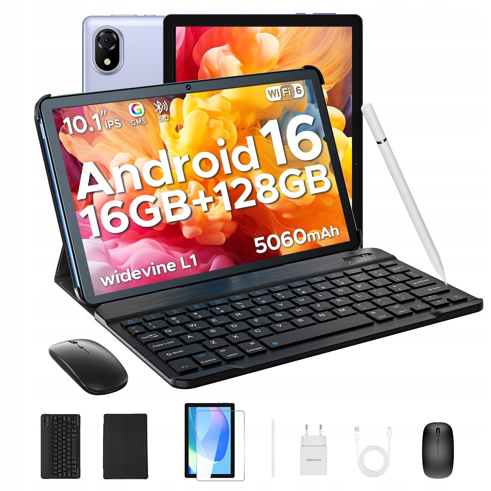 Tablet z WIFI DOOGEE U10 10,1" 16/128 GB Android16 5060mAh/1TB/zestaw i PEN