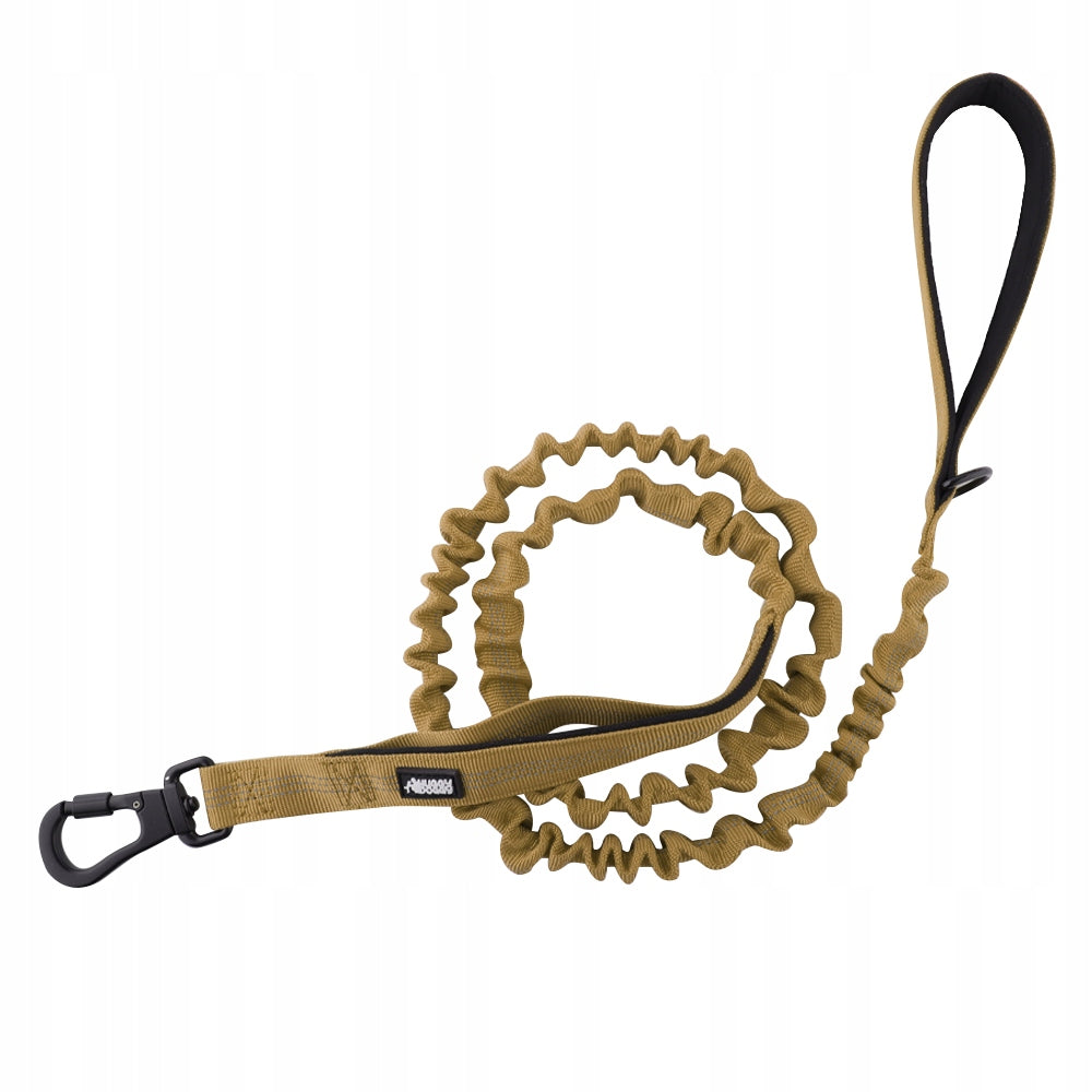 Tactical leash with bungee shock absorber for dog strong HUGGY DOGGY Alpha L Packaging status original