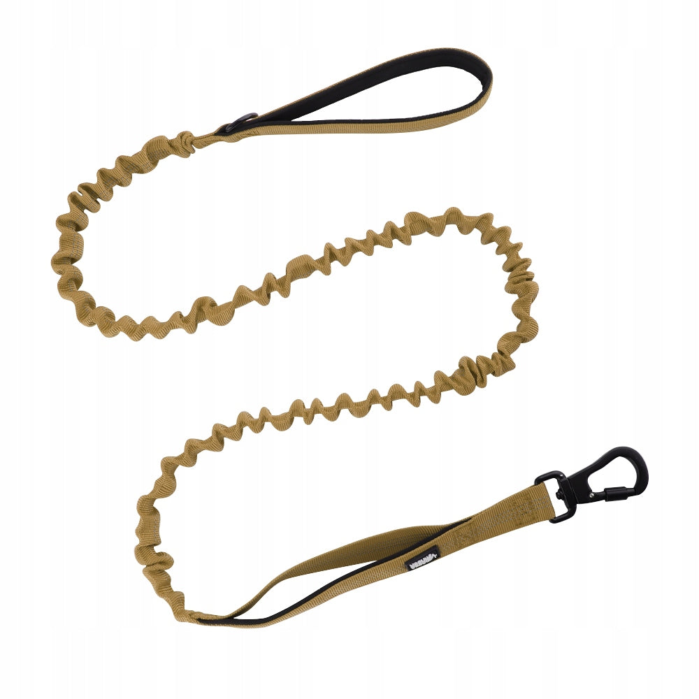 Tactical leash with bungee shock absorber for dog strong HUGGY DOGGY Alpha L