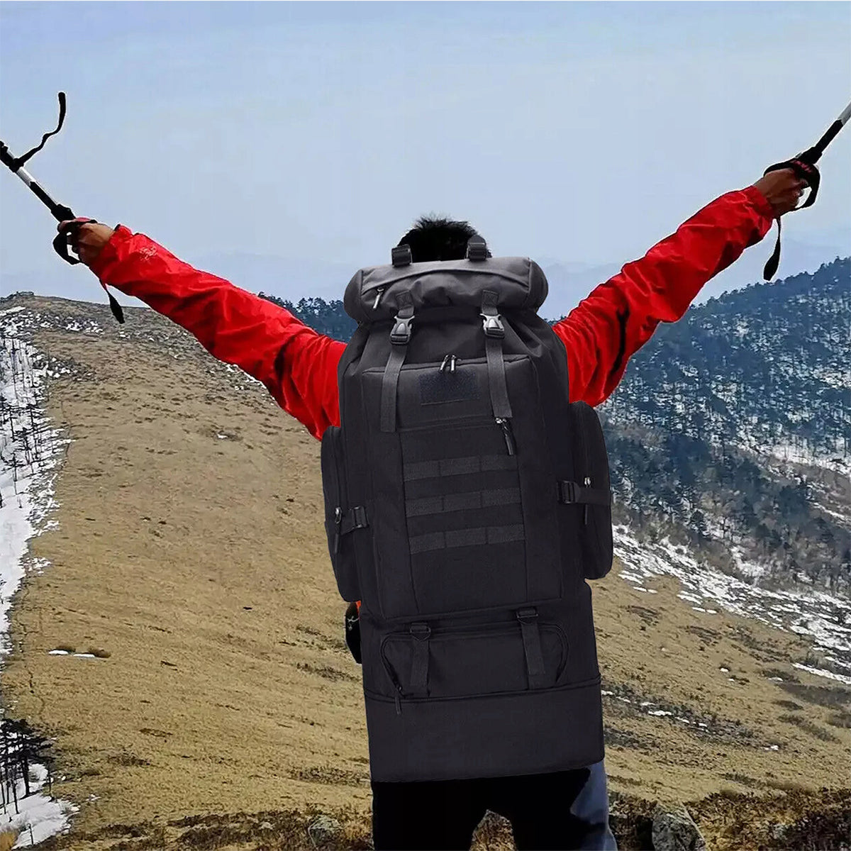 Tactical sports hiking backpack 100L | large, roomy, expeditions Brand no brand