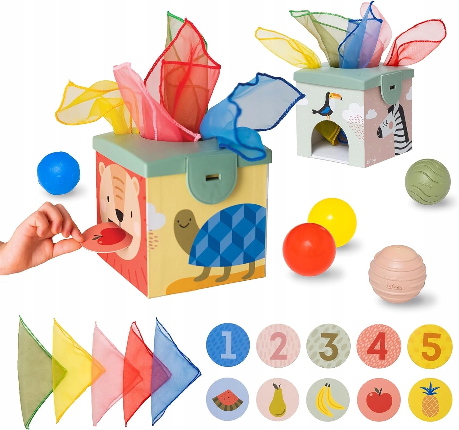 Taf Toys Sensory Magic Container Wipes Balls 12m+ 12965