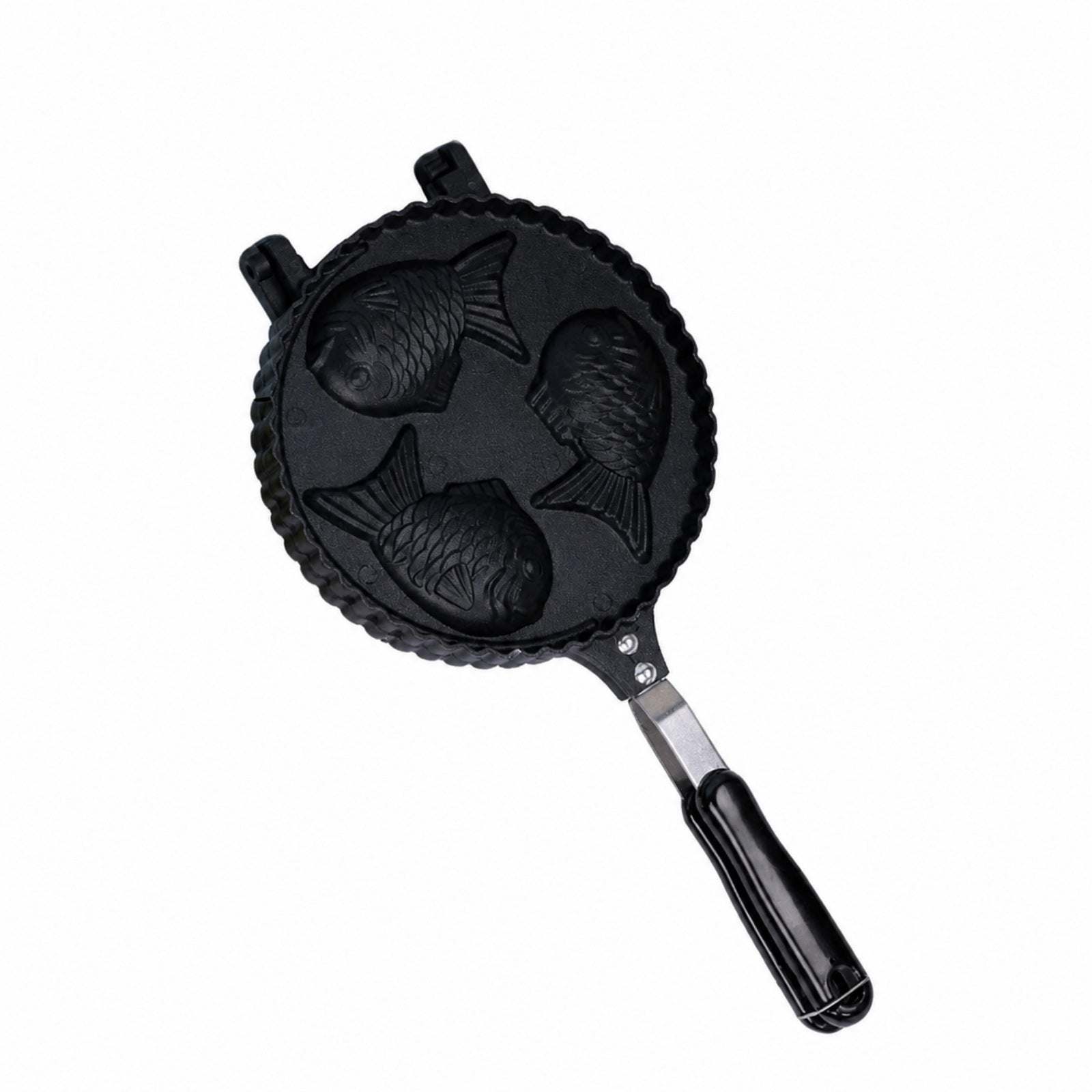 Taiyaki Maker with Handle Gas Burner Compatible Seabream-Shaped Cake Pan