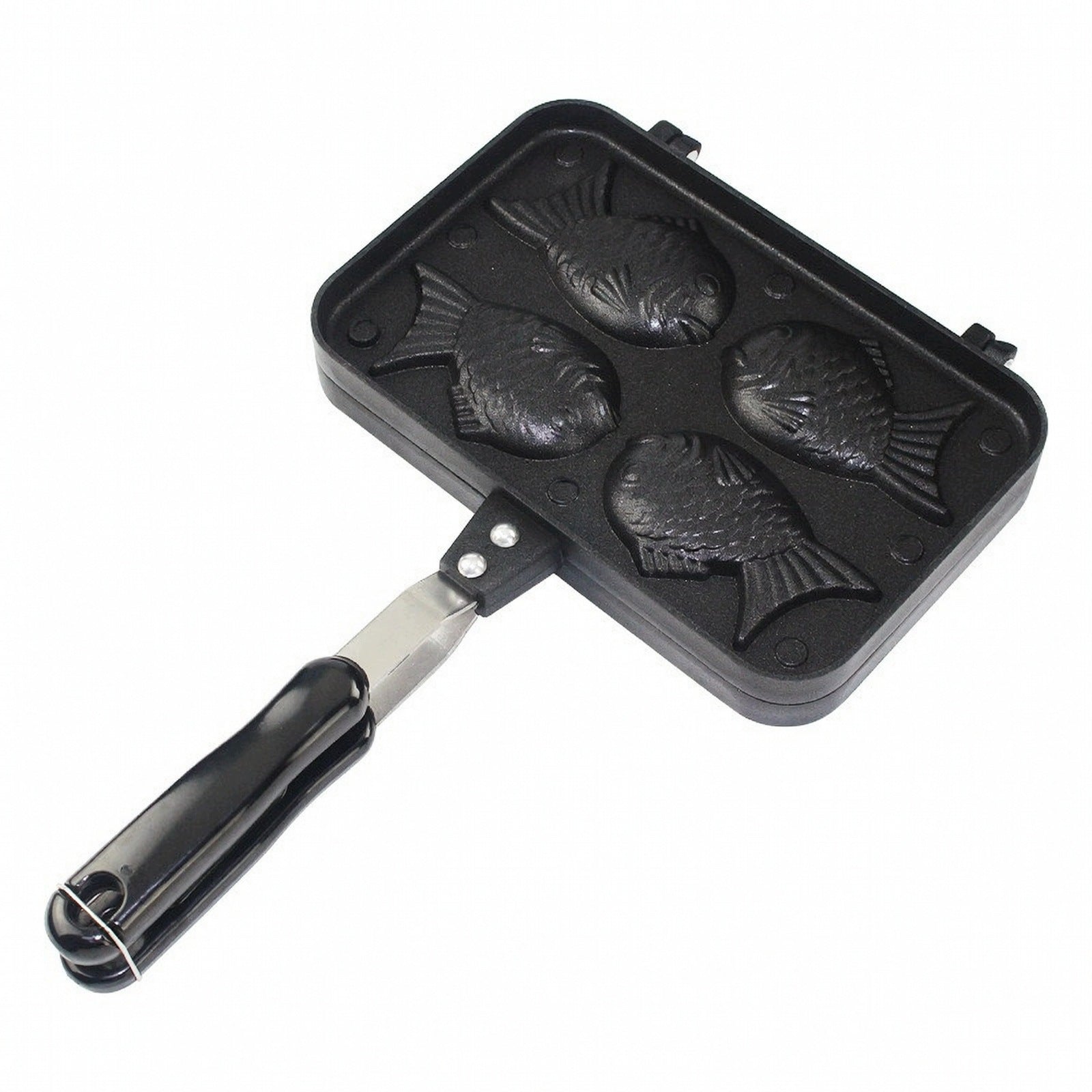 Taiyaki Pan Non-Stick Aquatic-Shaped Baking Mold Stovetop for Home Bakers