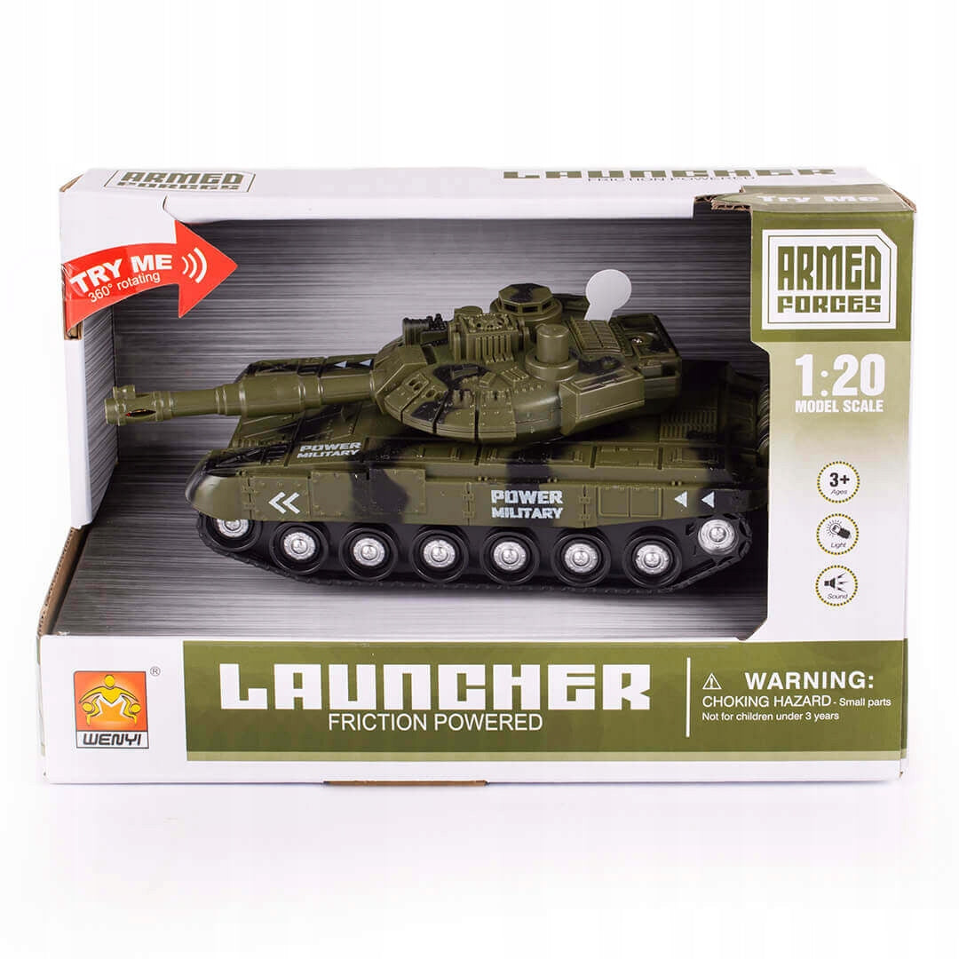 Tank military car light and sound Lena