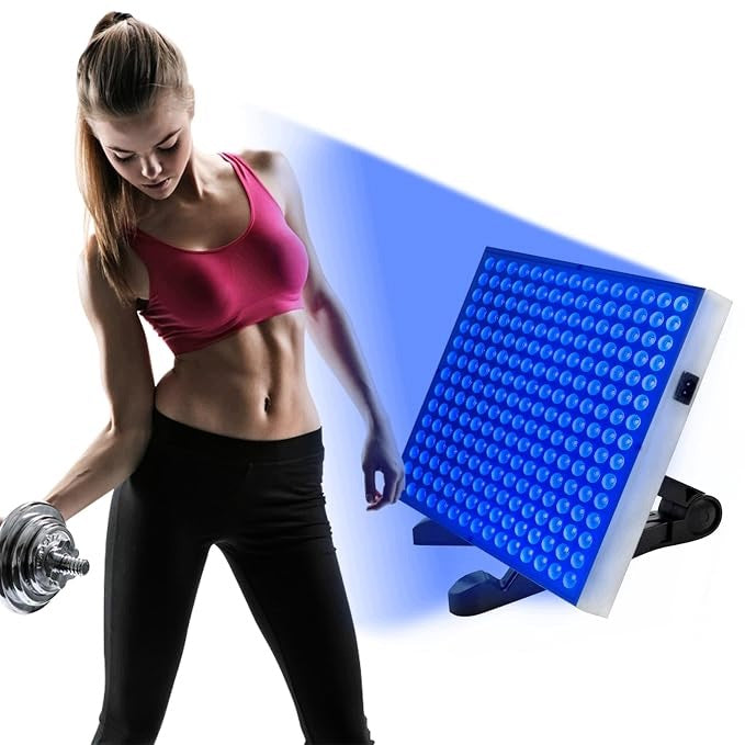 Tanning lamp portable solarium 225 LED adjustable stand 31x31x3,5 cm