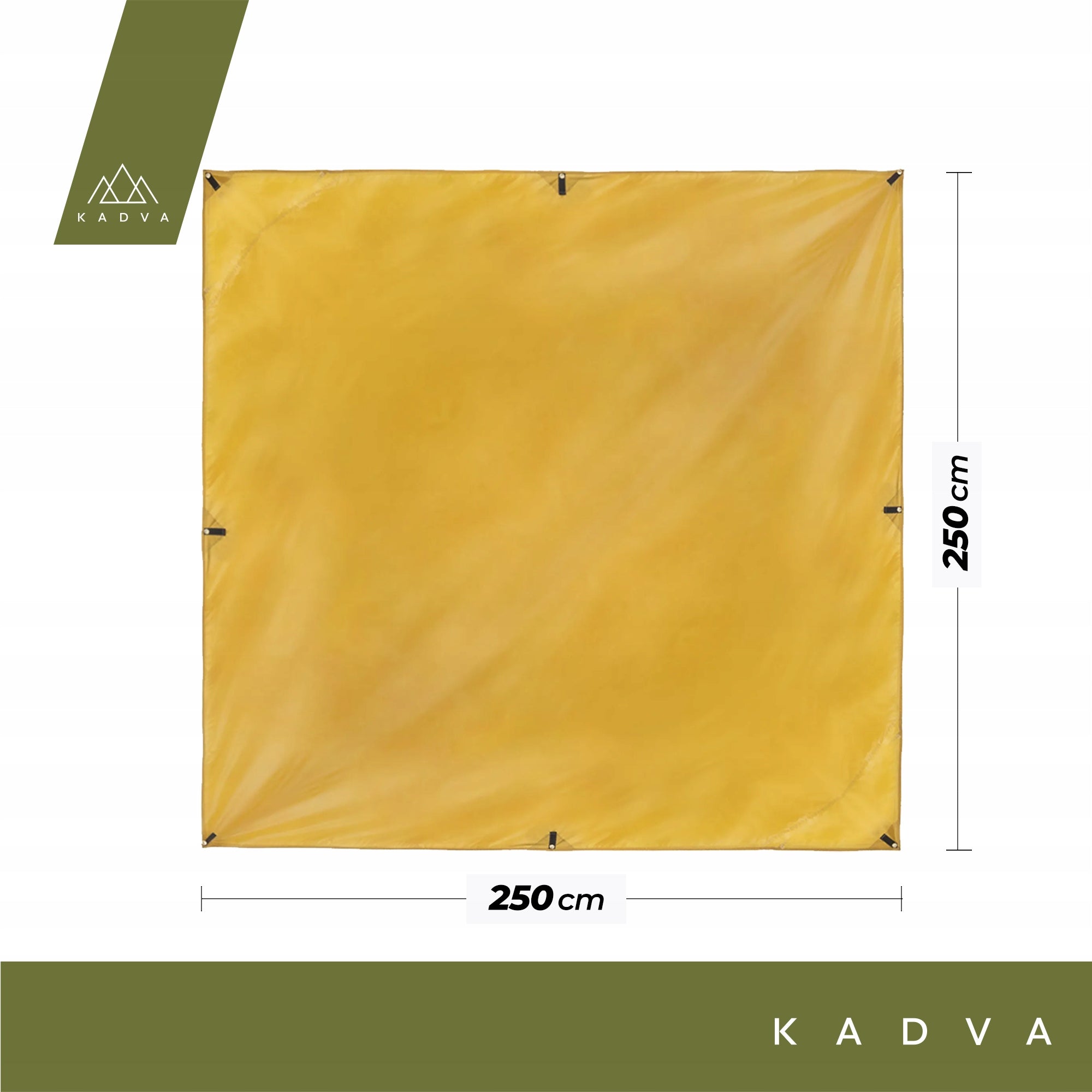 Tarp KADVA Sailo Tarp brown OS STRENGTH Radiation Protection Brand Kadva
